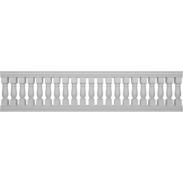 Ekena Millwork Fiberthane Oxford Balustrade Railing Kit, Style N (7 5/8" On-Center Spacing to Pass 4" Sphere Code) BALK38X156OXN - main